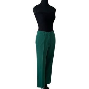 Babaton Green Ankle Cropped Pants size 6
